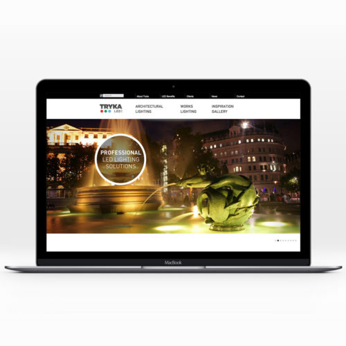 lighting design website homepage landing page