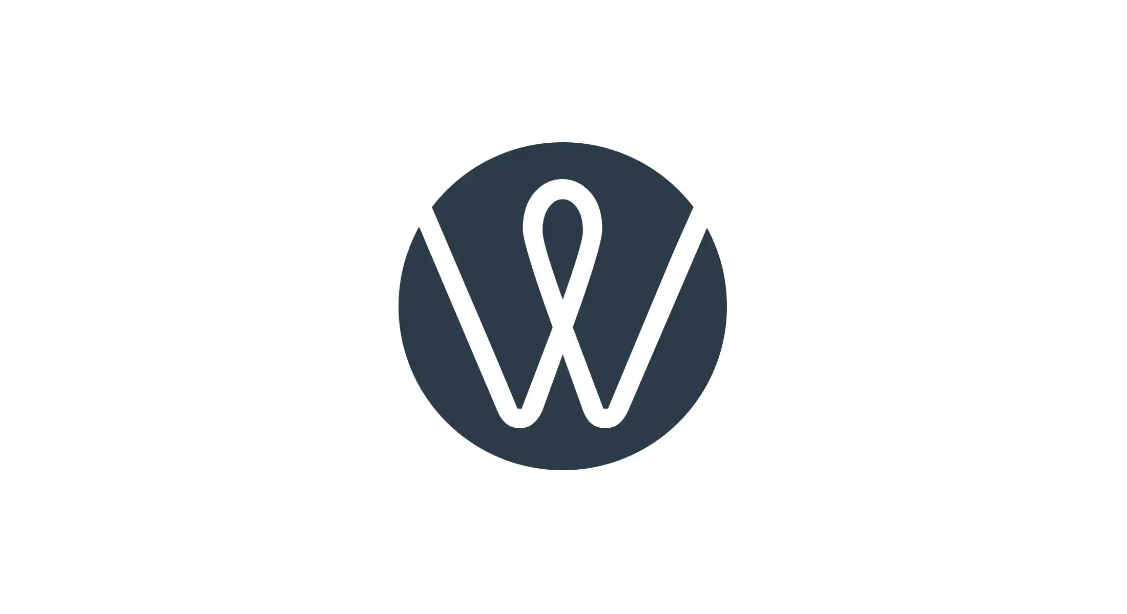 stylish modern logo on white background