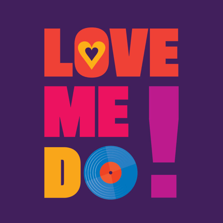 illustration spelling out love me do