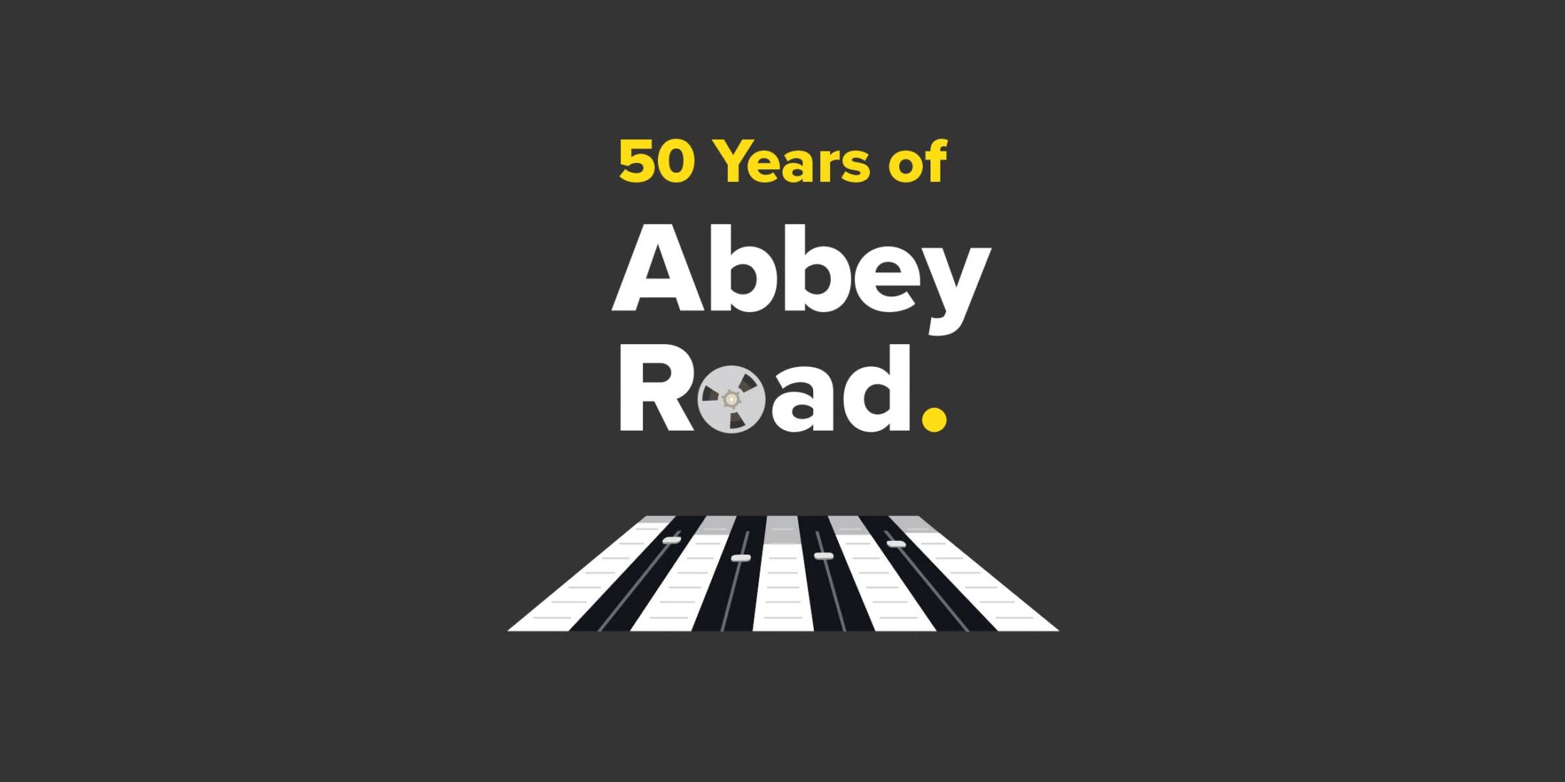 50 Years of Abbey Road campaign graphic