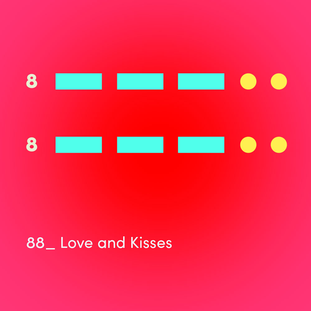 morse_code_art goto creative-88 love and kisses