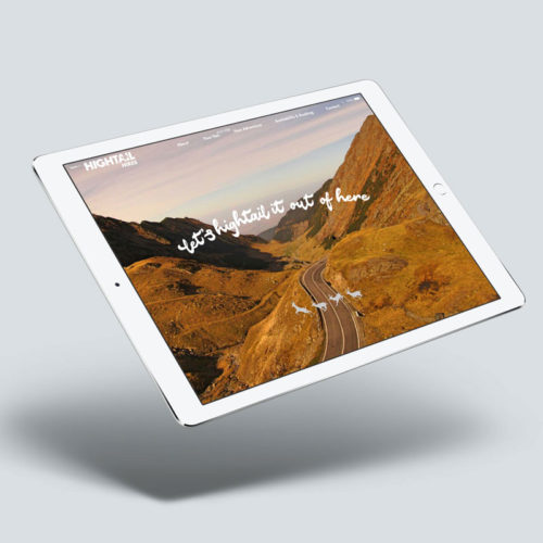 cool website design on iPad