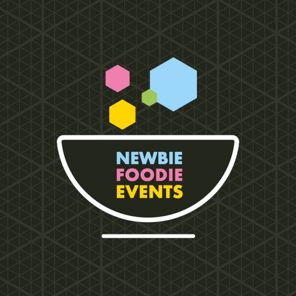 newbie foodie events brand mark identity stockport