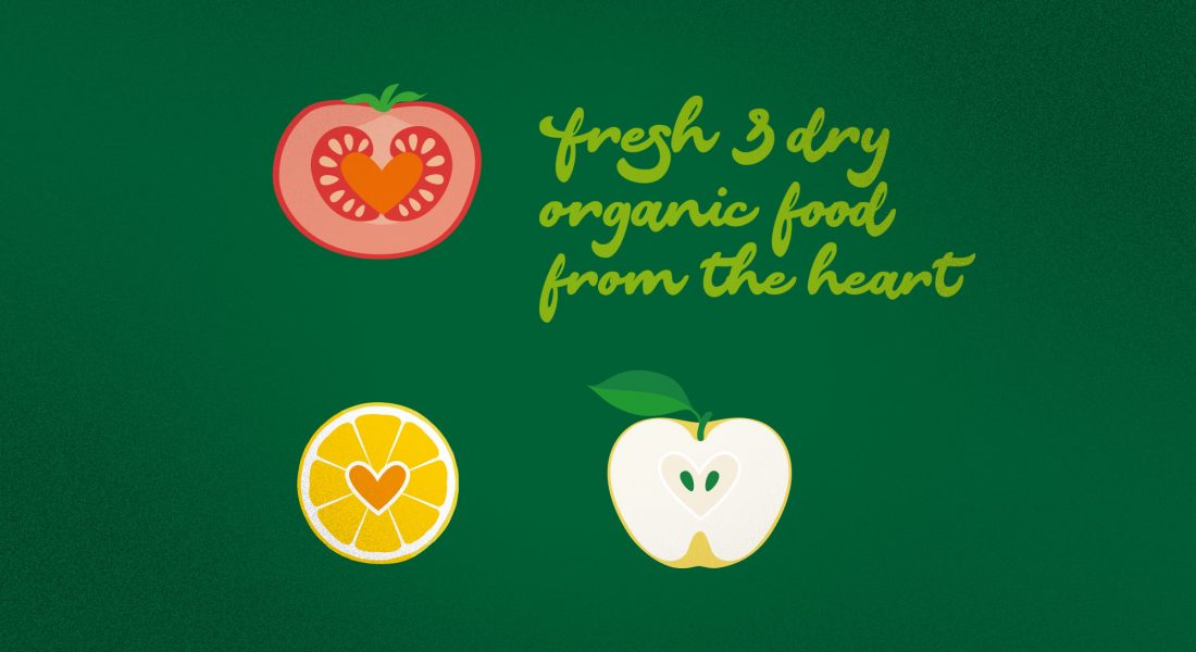 organic food from the heart, stockport, illustration, goto creative