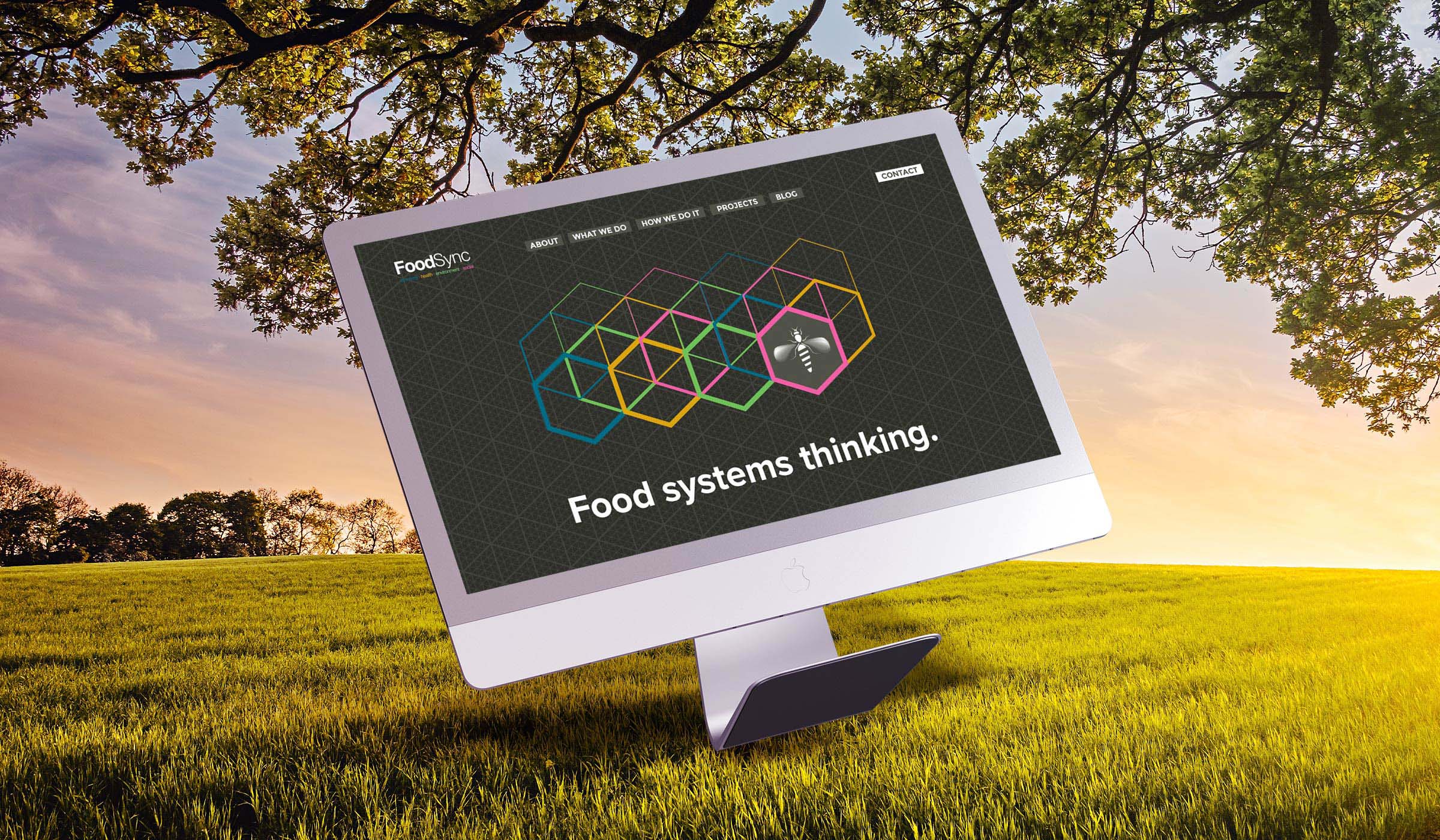 splash page design for sustainable food systems focussed business