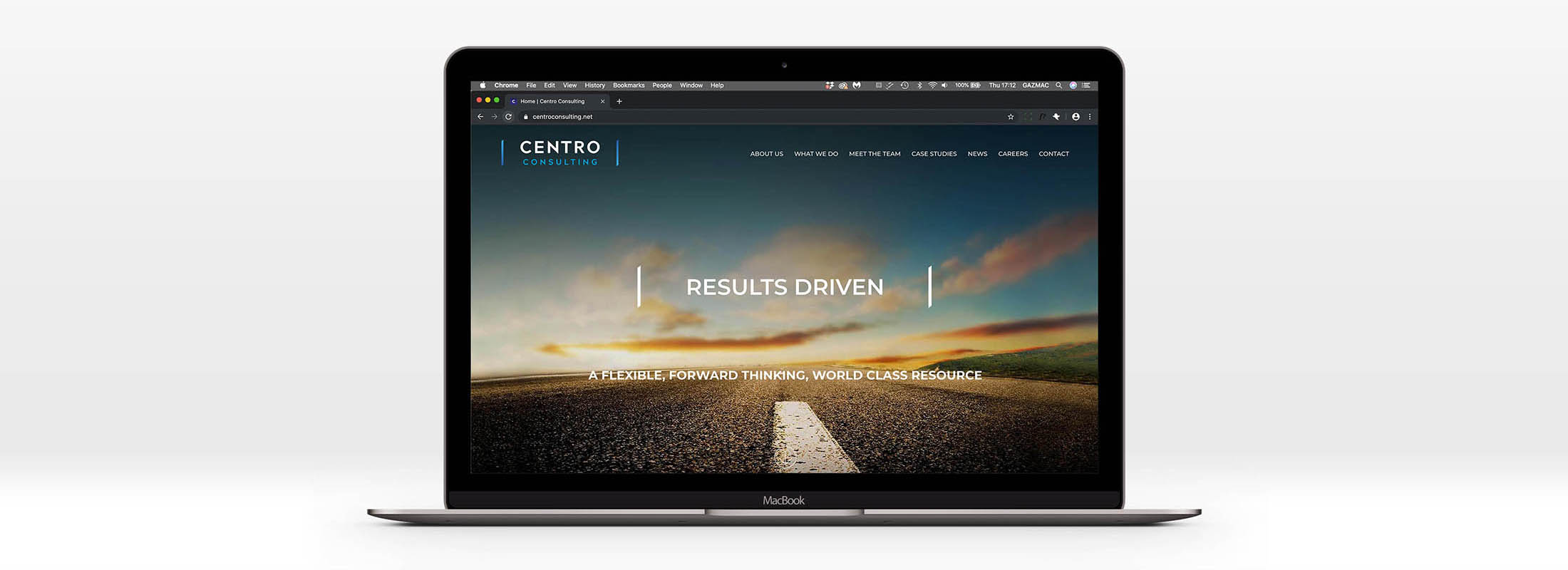 Centro consulting website identity rebrand