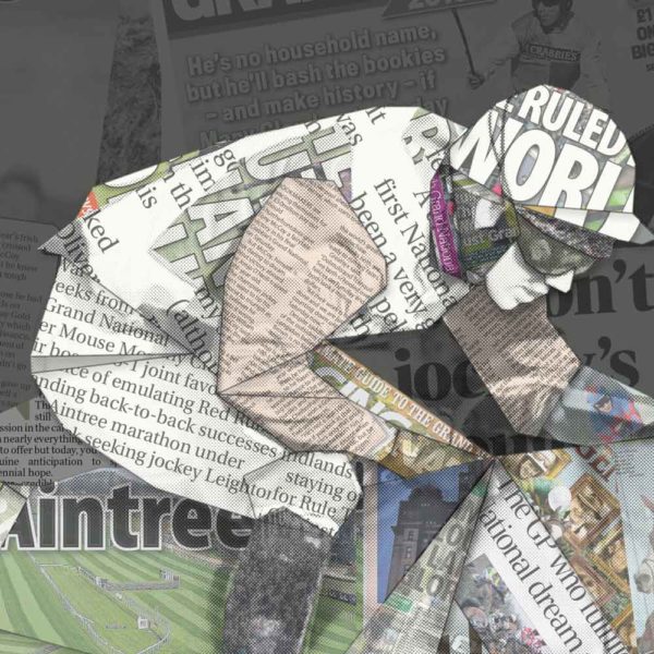 grand national headlines illustration jockey