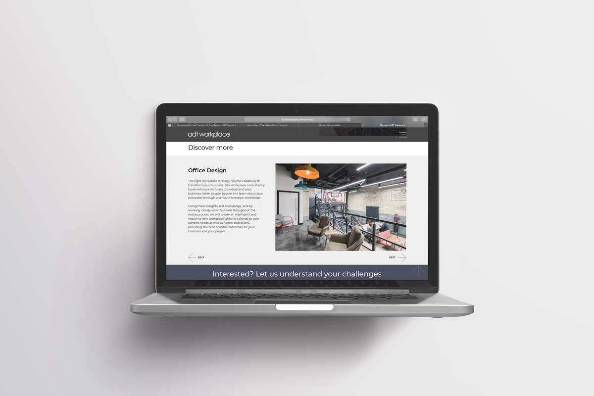 website page office design