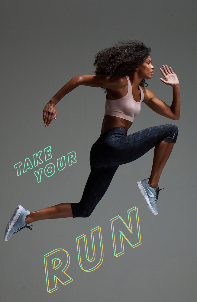 take your run sportswoman