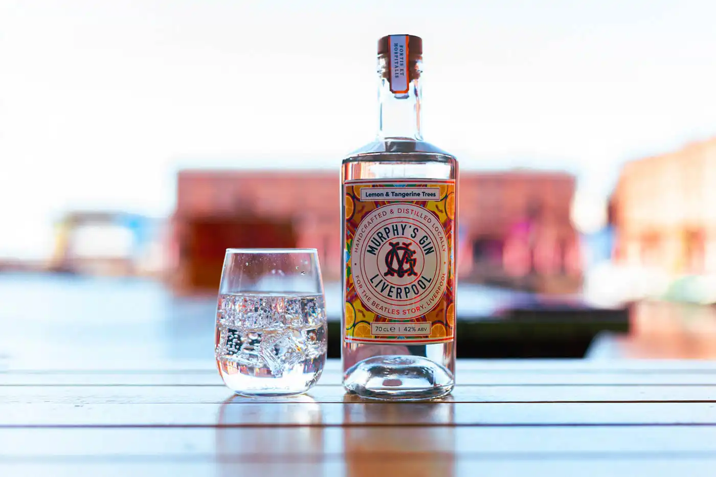 gin on Liverpool docks