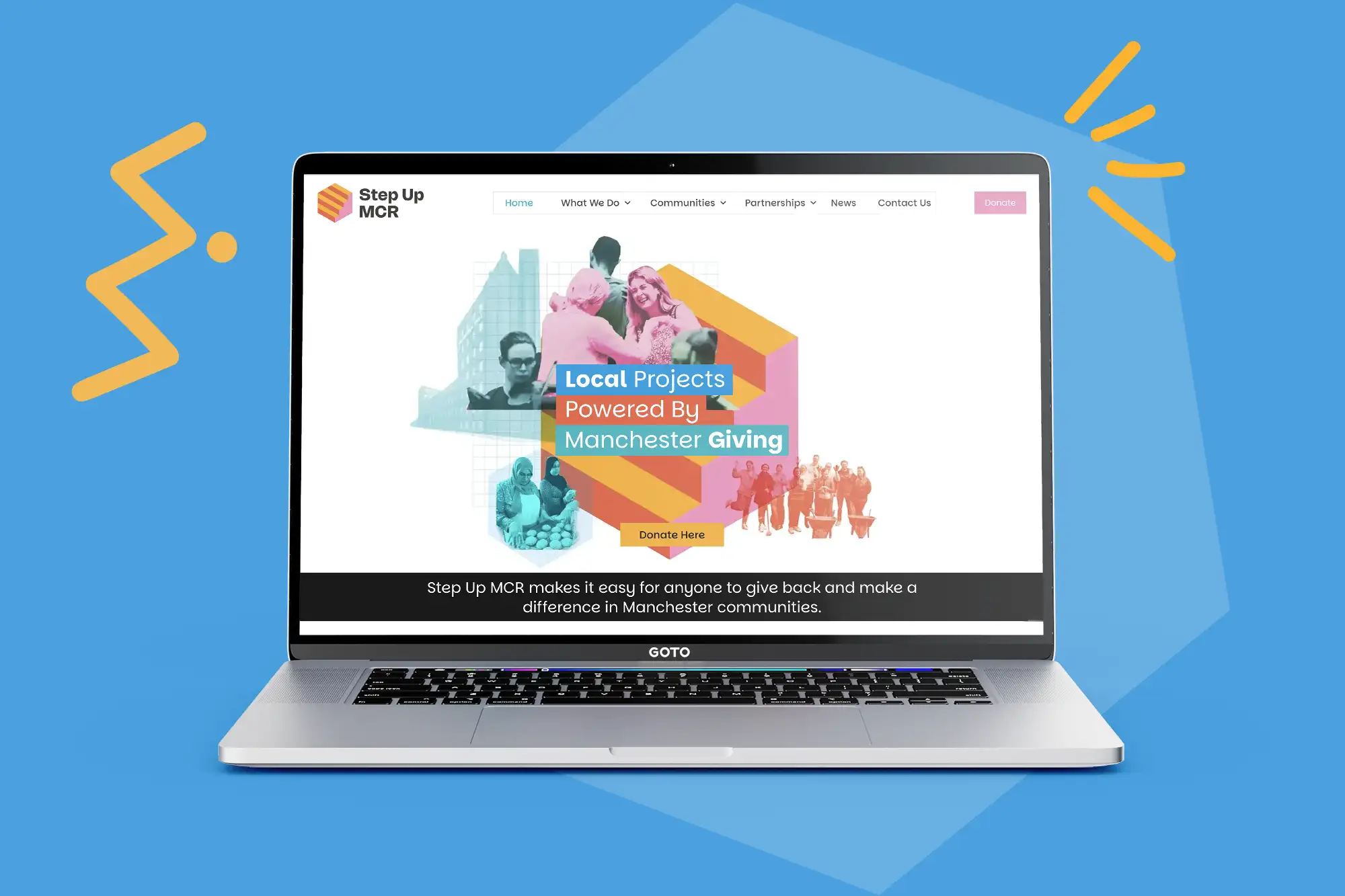 Step Up MCR Website Splash Page